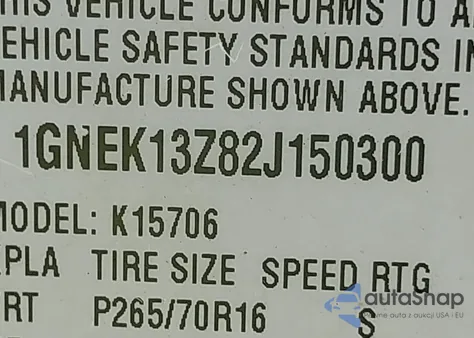 2002 Chevrolet Tahoe Lt from USA, damaged, VIN 1GNEK13Z82J150300
